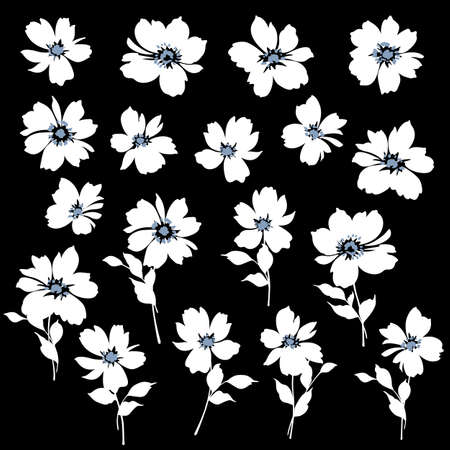 Vector illustration material of a beautiful flower,のイラスト素材