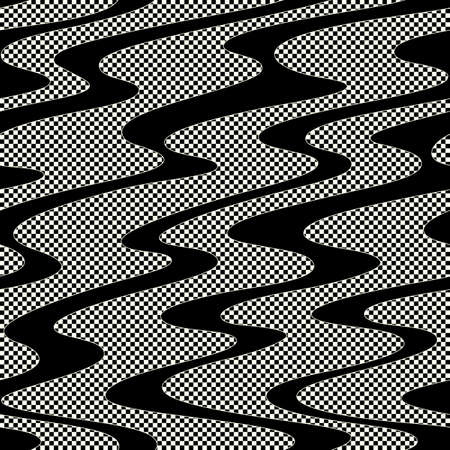 Ornament design of the wave Japanese style in seamlessness,