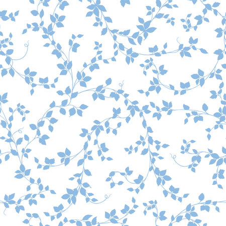 Seamless and beautiful leaf illustration pattern,のイラスト素材