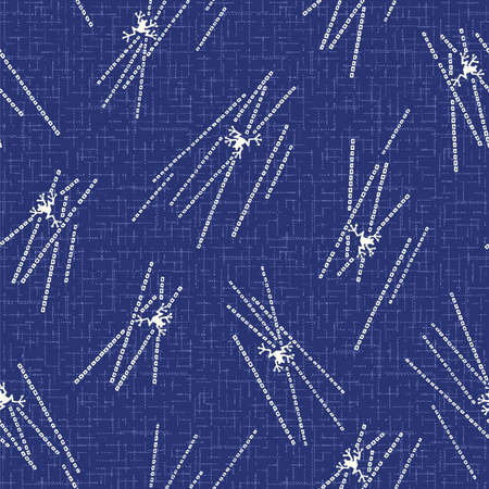 Simple, Japanese frog and rain seamless pattern,