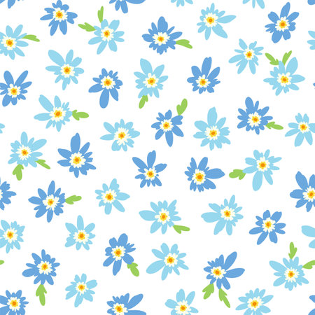 Seamless and impressive cute floral pattern,のイラスト素材
