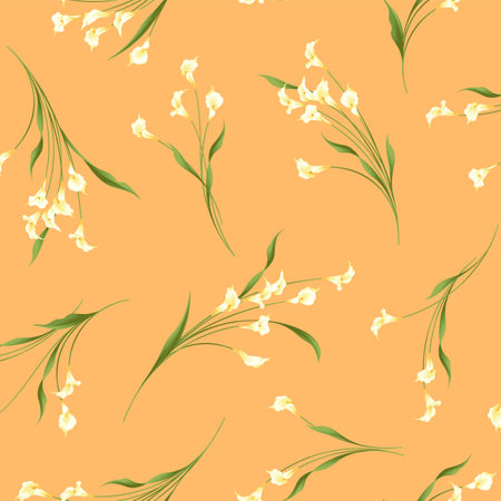 seamless pattern using elegant calla lily,のイラスト素材
