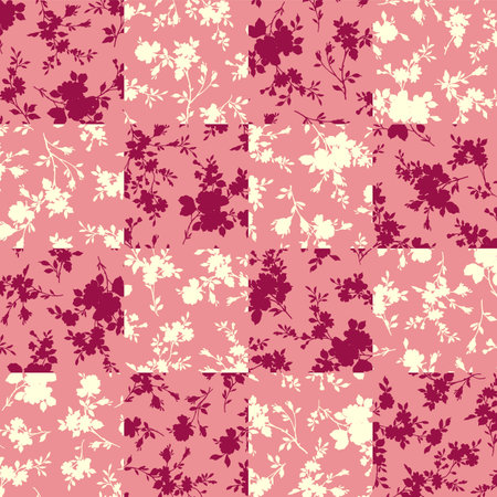 Beautiful floral pattern perfect for textile design,のイラスト素材