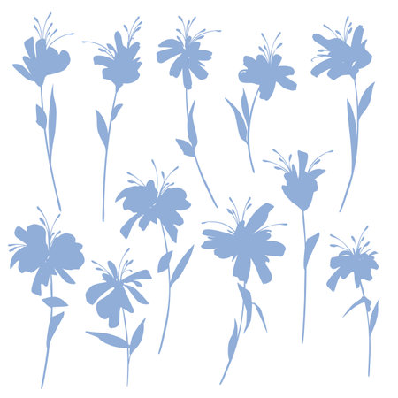 Abstract flower material ideal for textile design,のイラスト素材