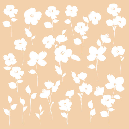 Abstract flower material ideal for textile design,のイラスト素材
