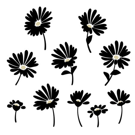 Abstract flower material ideal for textile design,のイラスト素材