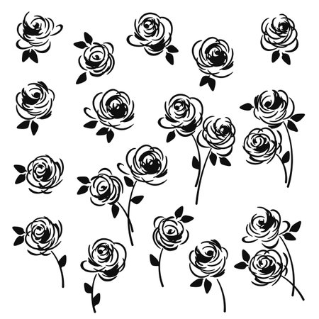 Abstract flower material ideal for textile design,のイラスト素材