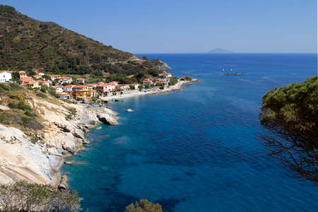 these are some beauty coastline on Elba islandの写真素材