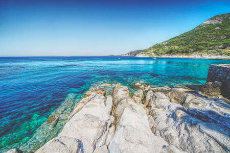 these are some beauty coastline on Elba islandの写真素材