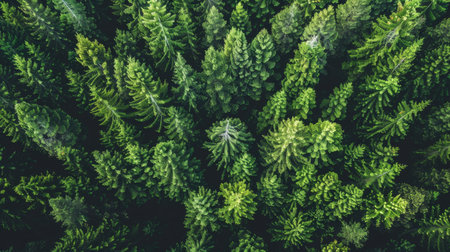 Top view of green leaf texture background. Nature and environment concept.の素材