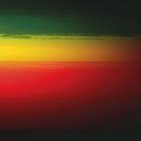 abstract background with smooth lines in yellow, green and red colorsの素材
