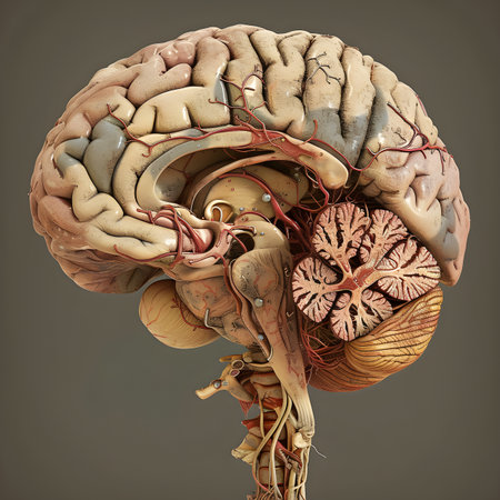 Human Brain Anatomy For Medical Conceptの素材