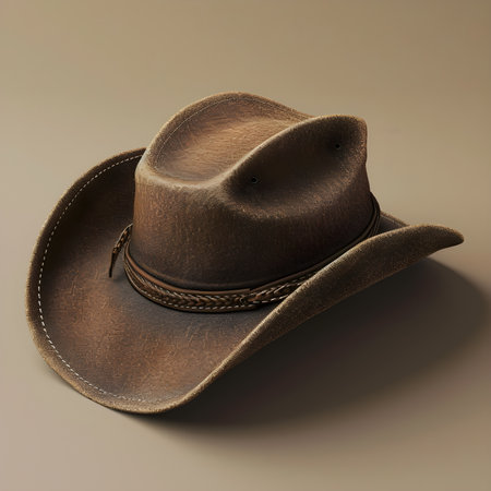 Cowboy hat isolated on a white background. 3d renderの素材
