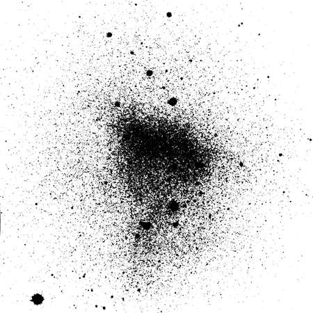vector grunge splashes black ink backgroundのイラスト素材