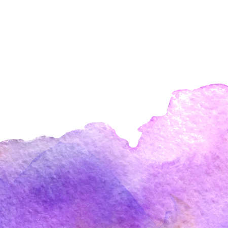vector watercolor illustration violet paint stain background with copy spaceのイラスト素材