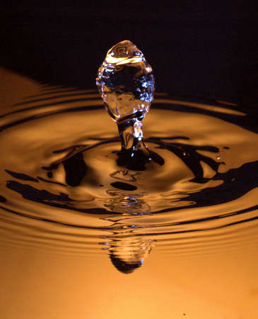 crystal egg waterdrop macroの写真素材