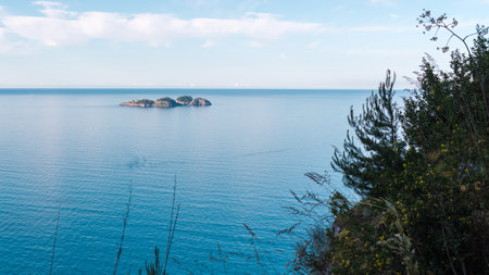 Li Galli ( The Coocks, also called âThe Sirenusas) are tiny archipelago of little islands between Capri and Positanoの写真素材