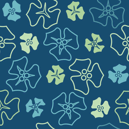 Colorful decorative vine leaves seamless vector pattern background texture, great for textile,...