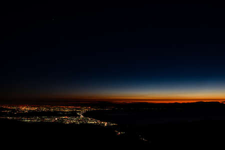 Before dawn of townの写真素材