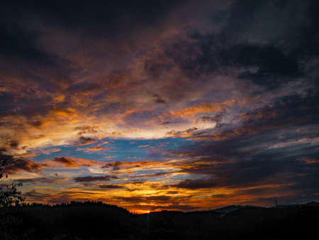 Sunset skyの写真素材