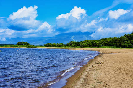 Lake beachの写真素材
