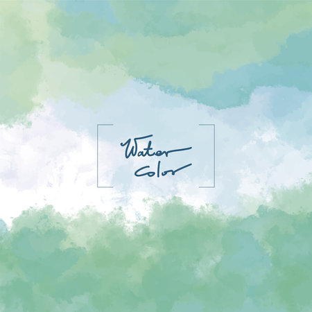 Abstract watercolor on white background. Card background vector template.のイラスト素材