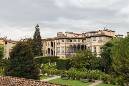 Italy, Lucca - September 18 2016: the view of Palazzo Pfanner on September 18 2016 in Lucca, Tuscany, Italy.のeditorial素材