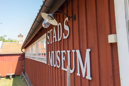Sweden, Trosa - June 07 2019: the view of Garvaregarden, museum and former artisan farm in a sunny day on June 07 2019 in Trosa, Sweden.のeditorial素材