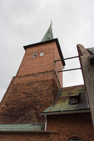 Kaliningrad, Russia - August 01 2019: exterior view Church of Saint Nicholas Orthodox Convent in Juditten on August 01 2019 in Kaliningrad, Russia.のeditorial素材