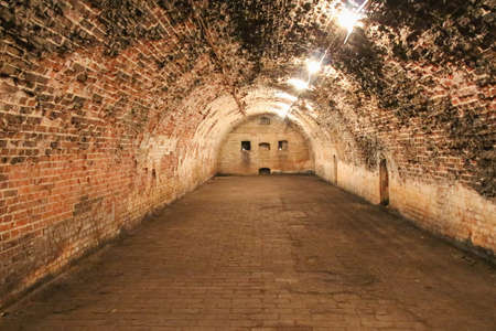 Kaliningrad, Russia - August 02 2019: interior view of fort Donhoff on August 02 2019 in...