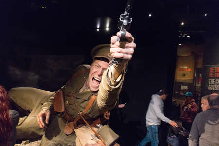 New Zealand, Wellington - January 11 2020: the view of Gallipoli exhibition, Te Papa Museum on...