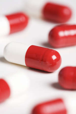 Group of paracetamol capsulesの写真素材