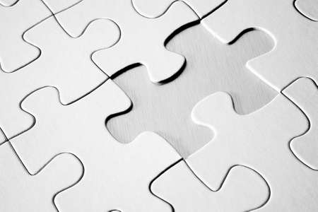 Jigsaw Puzzle With Missing Pieceの写真素材