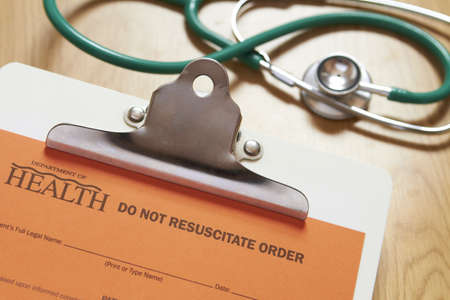 Do Not Resuscitate Form With Stethoscope