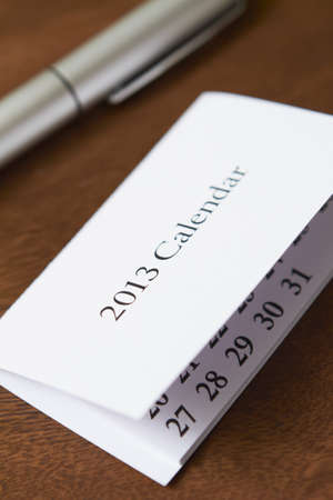 2013 Calendar And Pen