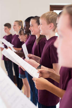 Group Of School Children Singing In Choir Togetherの写真素材
