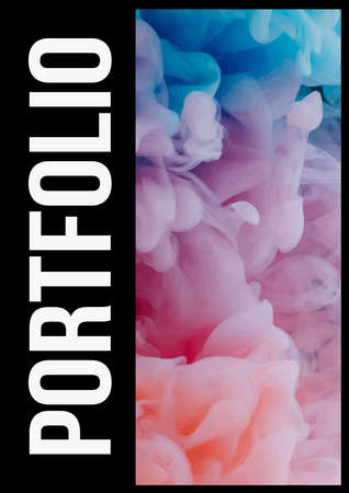 Template for flyer, poster or advertising billboard. colorful background. Vector.のイラスト素材