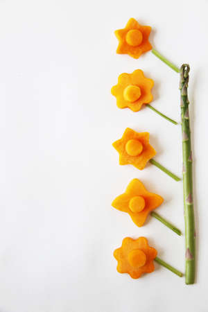 pumpkin creative, single lace patternの写真素材