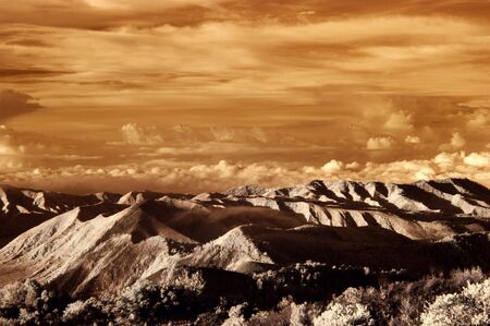 sky mountainの写真素材