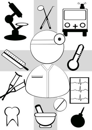 Vector concept for health topicのイラスト素材