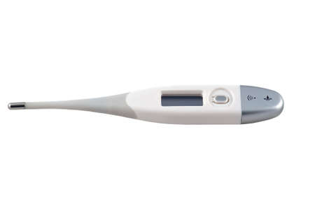 Electric thermometer isolated on white background