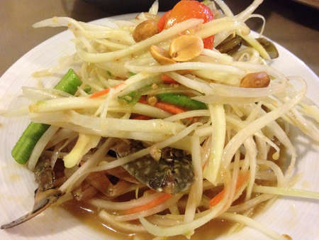 Papaya salad の素材