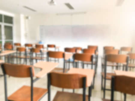 Blur image class room at school abstract background texture.の写真素材