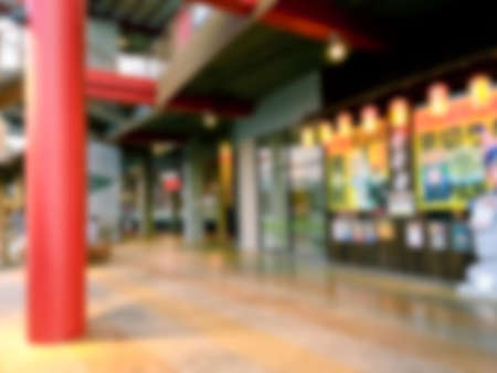 Blur image front of shopping mall Japanese style.の写真素材