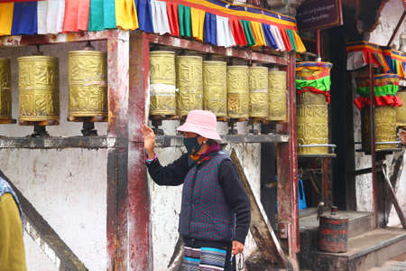 Tibet turn ceremonyのeditorial素材