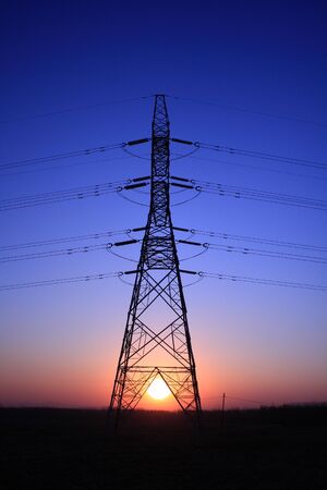 Electricity transmissionの写真素材