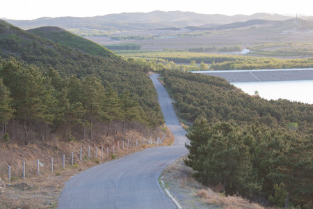  Mountain roadの写真素材