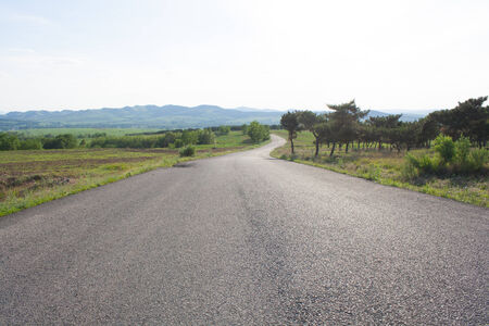 Country highway in the chinaの写真素材