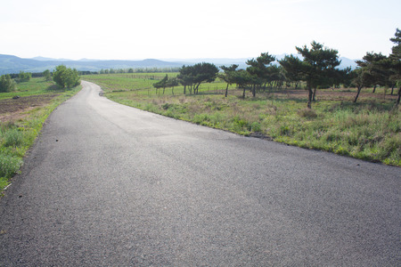 Country highway in the chinaの写真素材