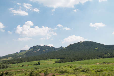 The mountain landscape in Chinaの写真素材